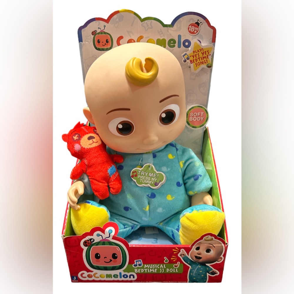 Cocomelon JJ Doll Musical Bedtime Plush 10” Soft Body Plays Yes Yes Bedtime Song